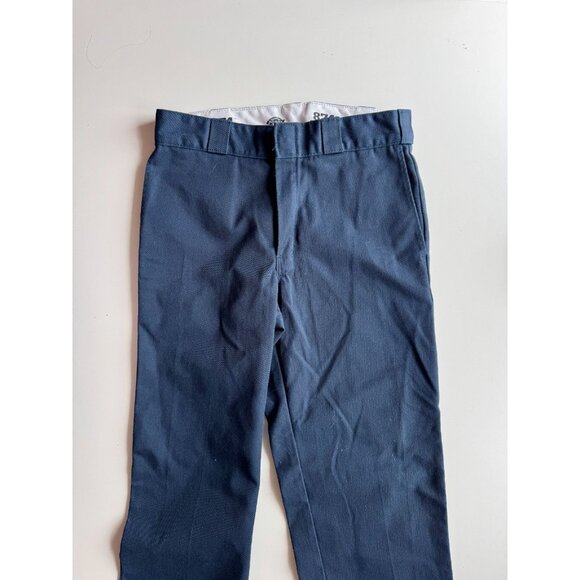 DICKIES 874 Navy Blue Polyester Cotton Twill Original Fit Work Pants, Size 30 - Picture 5 of 13